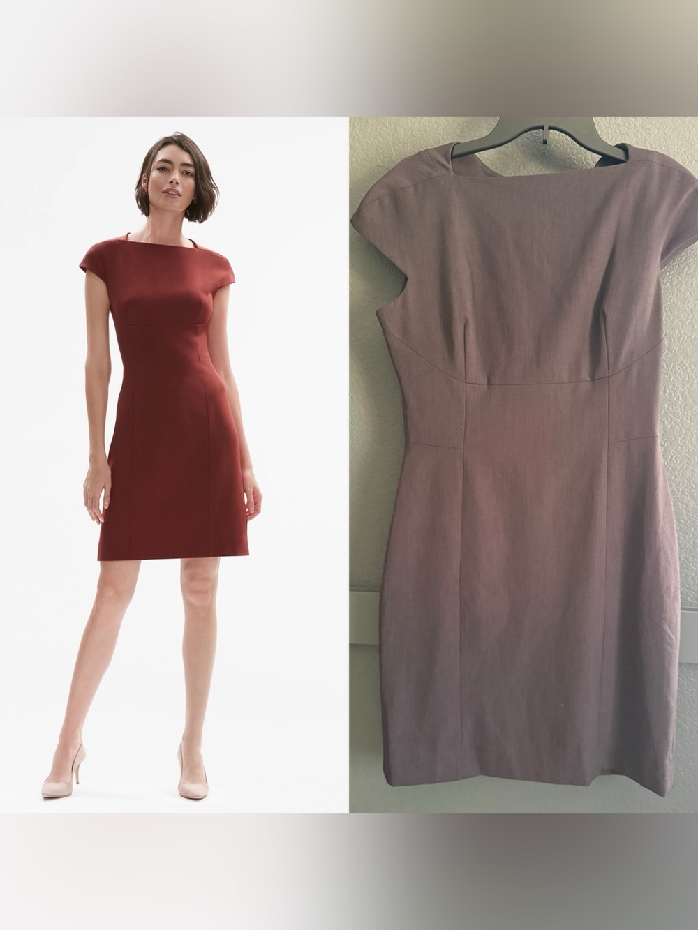 MM. LAFLEUR • the Ashley Sculpted Sheath Dress in purple - size 10